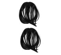 Healeved 2piezas Postizo Sintético Para Mujeres Topper De Cabello Para Aumentar Volumen Cubrir Canas y Mejorar Estilo Diariamente Natural