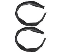 Healeved 2piezas Trenzada Cruzada Diadema Retorcida Vintage Accesorio Pelo Mujer Color Sólido Diseño Retro