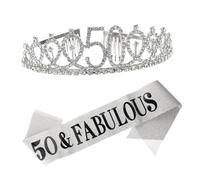 Healeved 2piezas y Banda De Cumpleaños De Para Mujer De y Sash Decorativo Accesorios De Cumpleaños