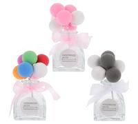 Healeved 3 Botellas de Perfume para Coche Frascos de Almacenamiento de Vidrio Recargables Difusores de Aceites Esenciales Colores Multicolor Diseño Compacto para Aromaterapia y