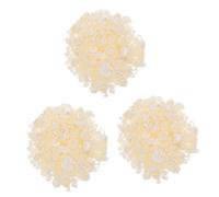 Healeved 3 Paquetes Accesorios de perlas de imitación accesorios manicura Accesorios de uñas manicura DIY encantos cuenta de media perla con plano encantos del arte de uñas AbS