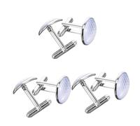 Healeved 3 Pares De Gemelos De Golf Accesorios De Golf Para Mujer Redondos Para Hombre Para Traje Padrinos De Boda Gemelos Deportivos Gemelos De Camisa Gemelos De Camisa Para