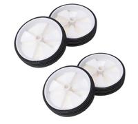 Healeved 3 Pares de Ruedas de Entrenamiento Fabricadas en Goma y Plástico Blanco para Bicicleta Infantil Soporte de Seguridad para Aprender a Montar