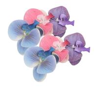 Healeved 3 Pares Hebilla de Zapato de Orquídea para Mujer Clips Decorativos de Flores para Sandalias para Playas de Verano Fiestas y Bodas
