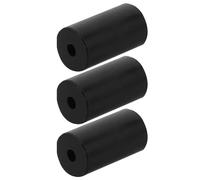 Healeved 3 Piezas Amortiguador de Goma para Cuerda de Compuesto Negro Diseño Antideslizante y Estabilidad en Disparos para Práctica de Tiro al Blanco