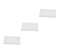 Healeved 3 Piezas Base del cabezal de lijado broca para uñas cortaúñas Gel Organizador de brocas de uñas Organizador de cabezas de rectificado de uñas soporte de cabezal de molienda simple