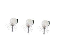 Healeved 3 Piezas Broche de Novia Artificial con Ramo de Flores para Boda Accesorio de Corsage para Banquete Diseño Elegante y Simulación para Formales