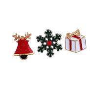 Healeved 3 Piezas Broches Navideños para Mujeres y Niñas Conjunto Accesorios de Joyería Diseño