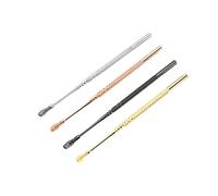 Healeved 3 Piezas Cuchara de Acero Inoxidable para Oídos Palillo de Orejas de Resorte Limpiador de Oídos Diseño Antideslizante para Eliminación Óptima de Cera Uso Doméstico Color Aleatorio