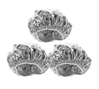 Healeved 3 Piezas De Papel De Aluminio Para Máscara De Pelo Sombrero De Papel De Aluminio Aceite Para Hornear Gorros Para Colorear Gorros Para Alisar El Cabello Gorros Para Teñir El