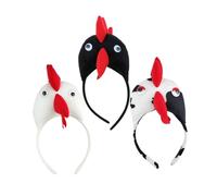 Healeved 3 Piezas Diadema de Gallina Accesorios Divertidos para Fiestas y Disfraces Diademas de Pollo para Eventos y Celebraciones