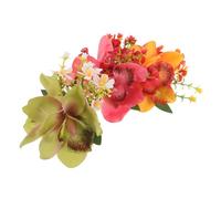 Healeved 3 Piezas Hawaiian Flower Hair Combs Artificial Bridal Barrettes Metal Side Clips For Women Wedding Beach Photoshoot Accessories