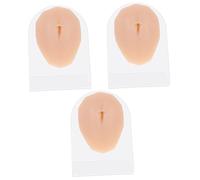 Healeved 3 Piezas modelo de ombligo humano modelo de práctica de perforación del ombligo modelo del cuerpo humano modelos modelo de piercing de silicona piercing en el ombligo modelo moho