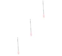 Healeved 3 Piezas orejeras de acero inoxidable cureta de oreja limpiador de oídos extractores de orejas ear cleaner limpiador orejas cuchara de acero inoxidable cureta de cera de oído rosa