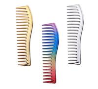 Healeved 3 piezas Peines para Peluquería Peines Anchos para Corte y Desenredar para Peinar con Acabado y Diseño Ergonómico para Cabello Profesional