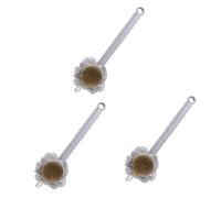 Healeved 3 Uds Cepillo De Baño De Doble Cara Esponja De Lufa Plato Depurador De Baño Esponjas Corporales Cepillo Exfoliante Corporal Depurador De Limpieza De Pies Esponja De Ducha