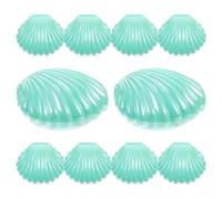 Healeved 30 Cajas de Obsequio Diseño de Concha en Color Verde Perlado, Hechas de Pp para Almacenar Chocolates y Dulces en Ocasiones Obsequios