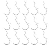 Healeved 30 Ganchos Metálicos para Tablero Perforado 6mm Diámetro de Agujero 26mm Distancia, Fundas de Goma Negras, Juego de 30 Piezas, Portaherramientas Organizador para Cocina, Taller