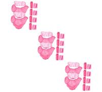 Healeved 30 Juegos De Sujetador De Bragas De Sauna Sujetadores Rosas Para Mujeres Bragas Rosas Trajes De Mujer Tela No Tejida Desechable Rosa Señorita Sujetador Desechable Ropa