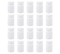 Healeved 30 Piezas Frasco De Medicina Botellas Botella Transparente Bote De Pastillas Rellenable Botella De Medicina En Polvo Botella De Pastillas Relleno Polietileno Tableta Viajar