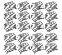 Healeved 30 Piezas Resortes Helicoidales para Vallas de Alambre de Púas de Plástico Gris Plateado, Accesorios Militares Compatibles para Dioramas de Soldados y Bases de Bloques, Adecuado