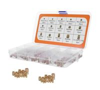 Healeved 300 Piezas Kit de Insertos Roscados Moleteados de Latón para Plástico Tuercas Embebidas por Calor Compatibles con Impresoras Alta Estabilidad Térmica y Resistencia la Corrosión