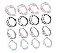 Healeved 30piezas Coleteros De Pelo Elásticos Con Perlas Harajuku Accesorios Para Mujeres y Niñas Perlas