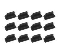 Healeved 32 Tapones Antipolvo USB de Silicona Negra para Proteger Puertos USB y Extender la Vida Útil, Compatibles Computadoras y Dispositivos Portátiles Color Aleatorio