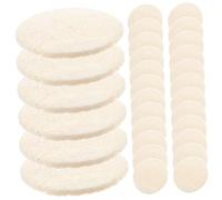 Healeved 36 Piezas Rebanadas De Lufa Fregar Piel Lofah Depurador De Espalda De Lufa Depurador De La Cara Almohadilla Almohadillas Para El Depurador Beige Esponja Vegetal
