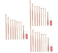 Healeved 3juegos De Limpieza De Oídos Reutilizables Kit De Eliminación De Cerumen Limpiador De Cera De Oído Inoxidable Estuche Para Mantener La