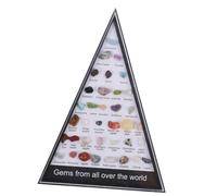 Healeved 3juegos Muestras De Minerales De Tipos Especímenes De Cristales y Pulidas Para Decoración y Enseñanza De Geografía Para Coleccionistas y Educadores