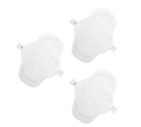 Healeved 3piezas Almohadillas Sanitarias De Algodón Lavables Reutilizables Con Alas y Broches Para Uso Femenino y Viajes Opción Reciclable y Ecológica Sin Contaminación Ambiental