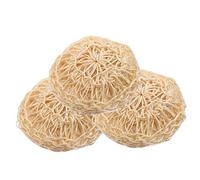 Healeved 3piezas Bolas De Ducha Limpiadoras Estropajos De Sisal Accesorios De Baño Prácticos