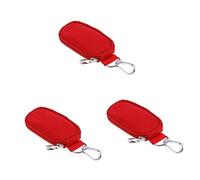 Healeved 3piezas Bolsa De Esencial De Compartimentos para Viajes Estuche De Transporte Portátil para Botellas De Diseño Elegante Rojo para Almacenamiento y Organización De Esenciales