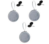 Healeved 3piezas Bolsa De Transporte para Aceites Estuche Organizador De Compartimentos para Botellas De Perfume Accesorio De Portátil Sin Botellas