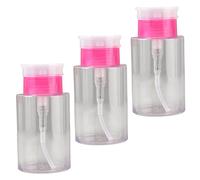 Healeved 3piezas Botellas Vacías Dispensador Bomba Recarga Quitaesmalte Viaje Líquidos Bomba Portátil
