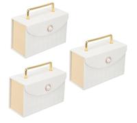 Healeved 3piezas Caja Magnética Con Asa Para De Boda Cumpleaños y San Valentín Embalaje Decorativo Pequeña y Resistente Para Hombres y Mujeres
