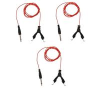 Healeved 3piezas Clip De Cable Para Máquina De Tatuar Conectividad Estable y Alta Conductividad Accesorio Profesional Para Conexión De Máquina y Fuente De Poder