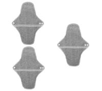 Healeved 3piezas Compresas Menstruales De Algodón Reutilizables y Lavables De Almohadillas Sanitarias Anti-fugas Para Ciclo Menstrual Mezcla De Suaves y Transpirables