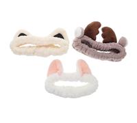 Healeved 3piezas Diadema Facial Moderna Para Mujer Diseño De Gato Para Cuidado y Spa