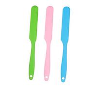Healeved 3piezas Espátulas De Silicona Para Depilación Aplicador De Cera No Pegajoso Herramienta De Remoción De Para Cuerpo Colores Brillantes y Diseño Práctico