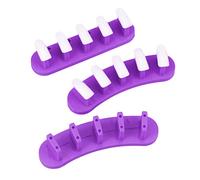 Healeved 3piezas Estante De Exhibición De Uñas Unidades Almohadillas De Puntas Para Mujeres Morado Soporte De Práctica