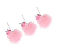 Healeved 3piezas Estropajos De Limpieza Corporal Esponja De Baño Bolas De Ducha Prácticas Flexible y Duradera