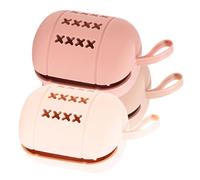 Healeved 3piezas Estuche De Para Esponjas De Maquillaje De Almacenamiento Portátil y Transpirable Protección Contra y Suciedad