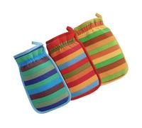 Healeved 3piezas Guantes Exfoliantes Doble Cara De Esponjas Para Exfoliación y Limpieza De Para Brazo Piernas Pecho y Espalda Remueve Células Muertas y Masajea