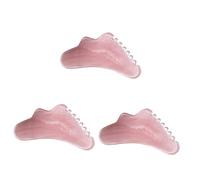 Healeved 3piezas Herramienta De Masaje Guasha De Para Cuerpo y Facial Tablero De Rasguño Para y Circulación Sanguínea Accesorio De Relajación Para Espalda Cuello y Color Rosa