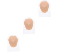 Healeved 3piezas Modelo De Práctica De Piercing De Pecho De Silicona Simulación De Anatomía Humana Para Entrenamiento De Perforación Para Profesionales y Estudiantes De Belleza