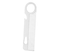 Healeved 3piezas Peine De Acero Inoxidable Para Barba Peine De Dientes Para Hombre Herramienta De Estilo De Barba Compacto y Portátil Diseño Antiestático y Duradero