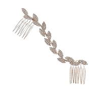 Healeved 3piezas Peine De Novia Diseño Cristal Accesorio Elegante Para Bodas y Eventos Para Mujeres Tocado Chic y Delicado