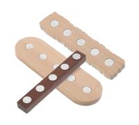 Healeved 3piezas Soporte De Práctica De Uñas De Madera Base Estable Para Ejercicios De Manicura Organizador De Tips Acrílicos Para Principiantes De Uñas